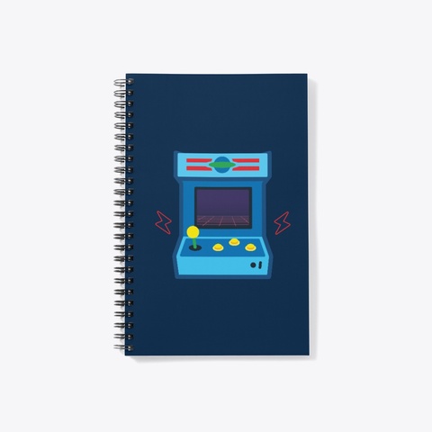 Cool Arcade Games Deep Navy T-Shirt Front
