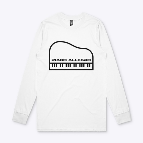 Piano Allegro White T-Shirt Front