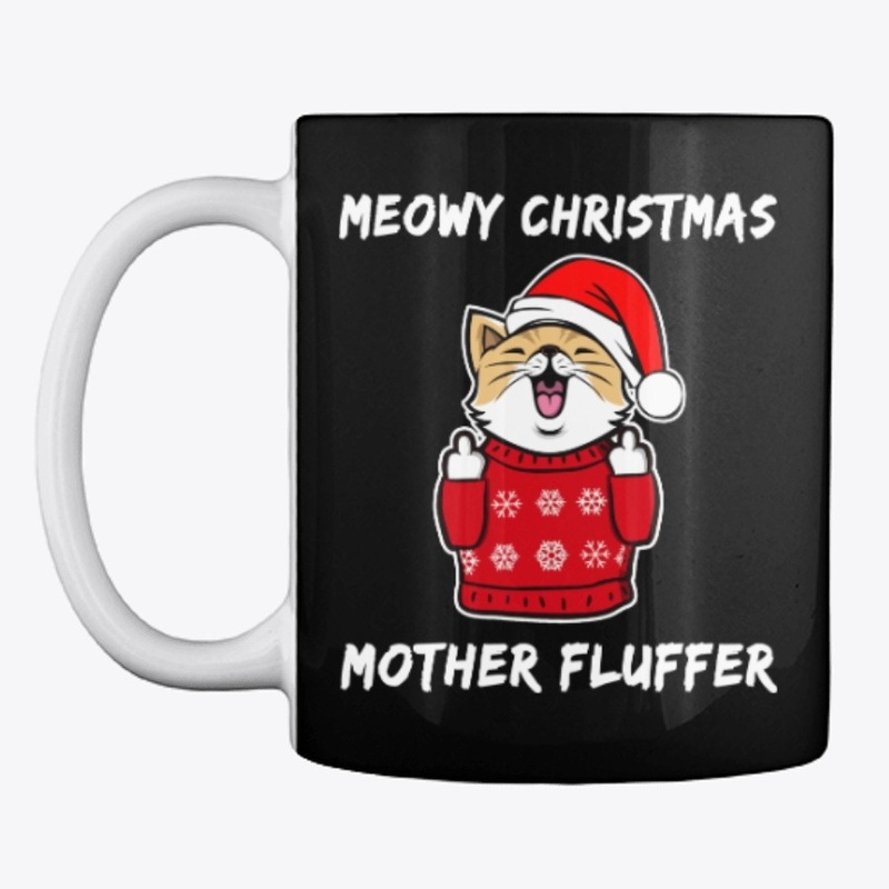 Meowy Christmas Mother Fluffer Cute Tee
