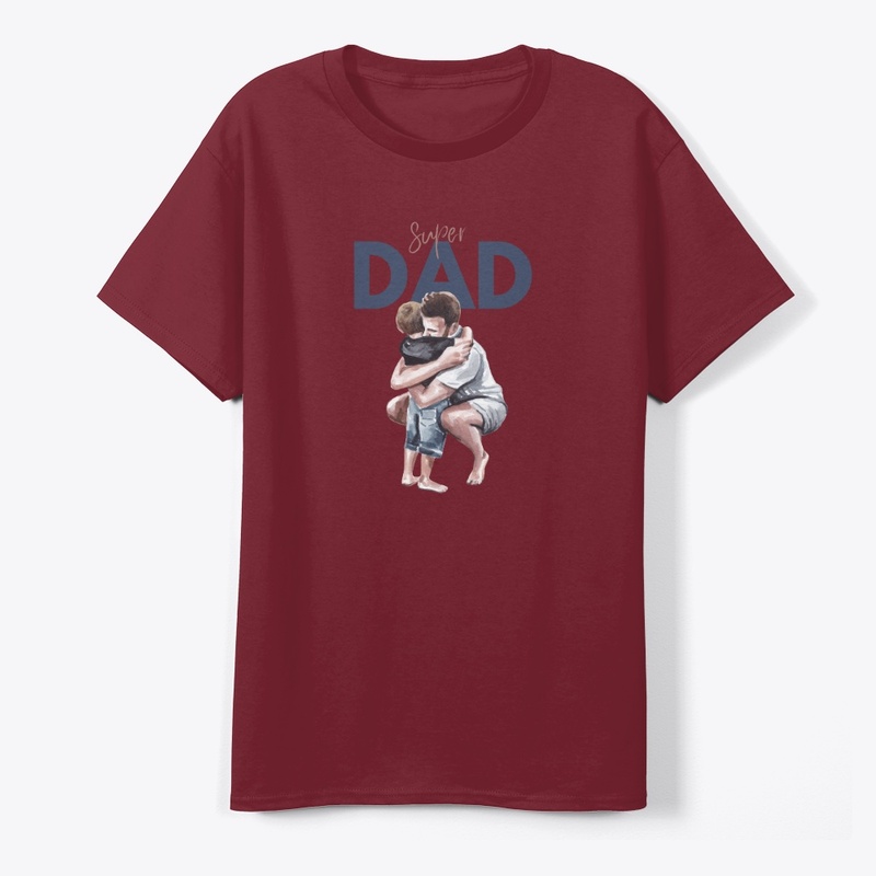 Super dad t shirt best quality