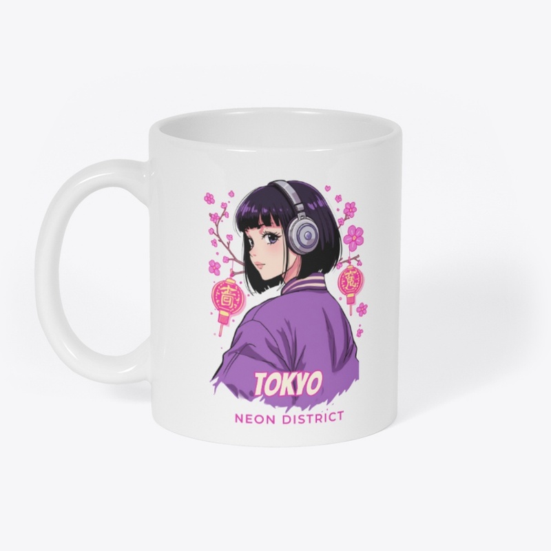 Tokyo Neon District Anime Girl