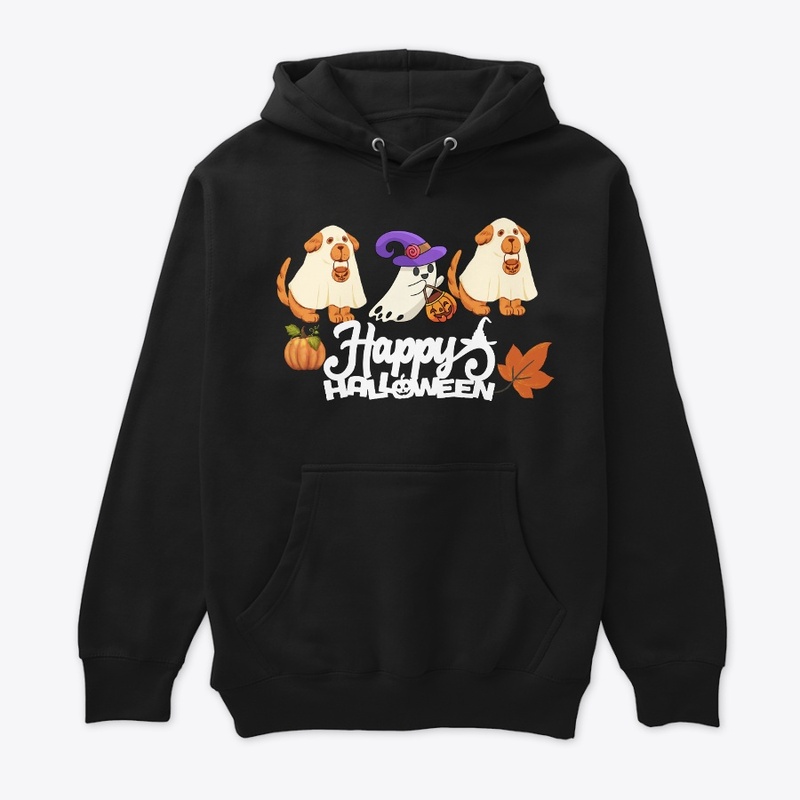 Halloween Ghost Dog T shirt 