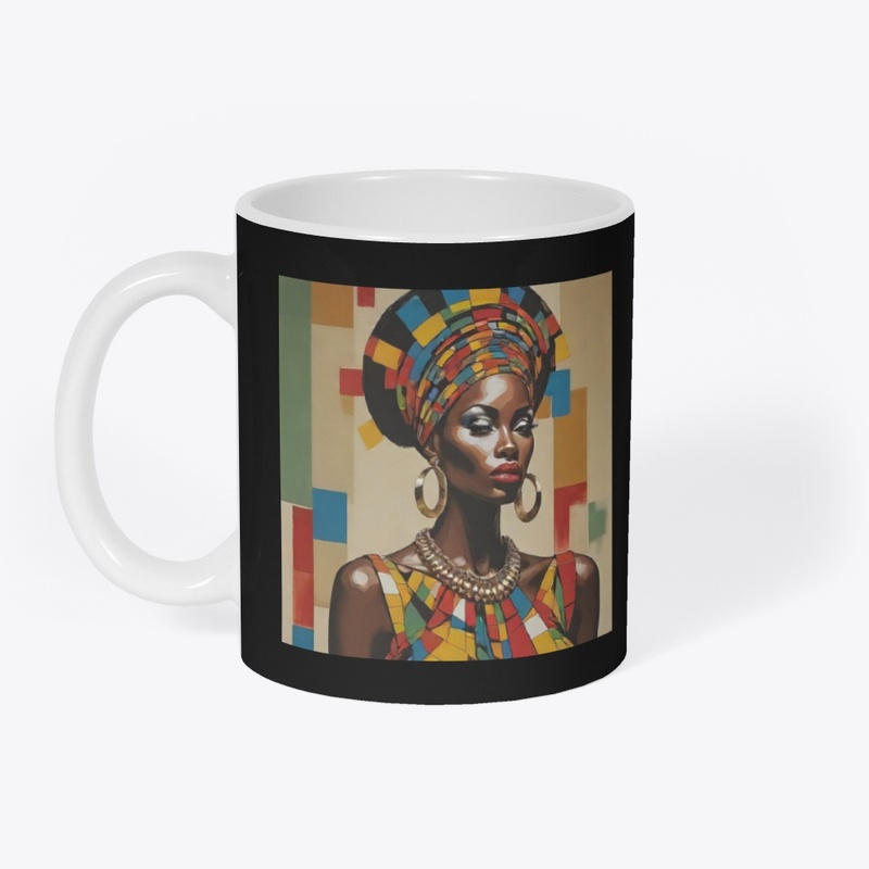 A beautifull woman abstract art