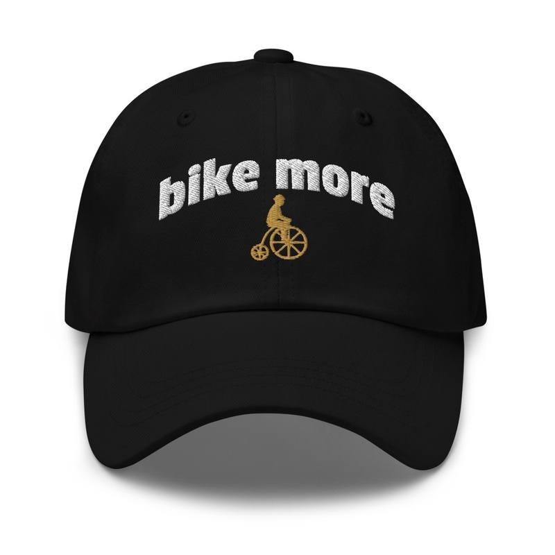 Bike More Penny-Farthing Embroidered Hat