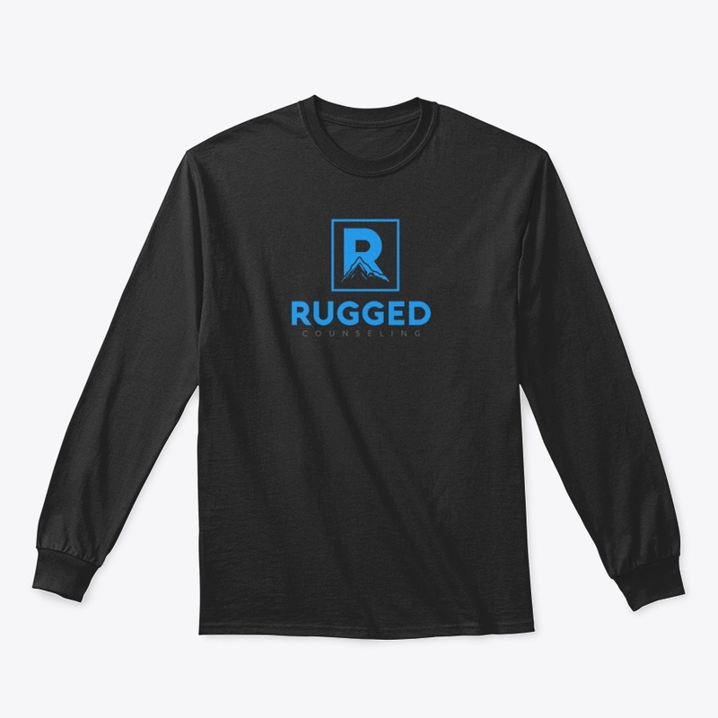 Rugged - Long Sleeve - Lighter Blue Logo