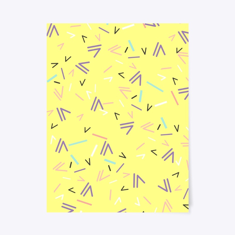 colorful yellow patern