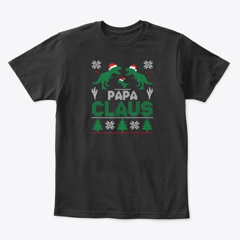 Mens Funny Papa Claus Christmas T-Shirt 