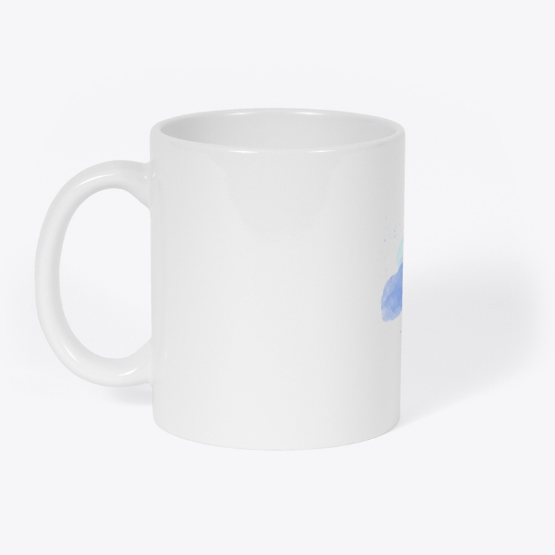 Blue Purple Color Illustration T-shirl