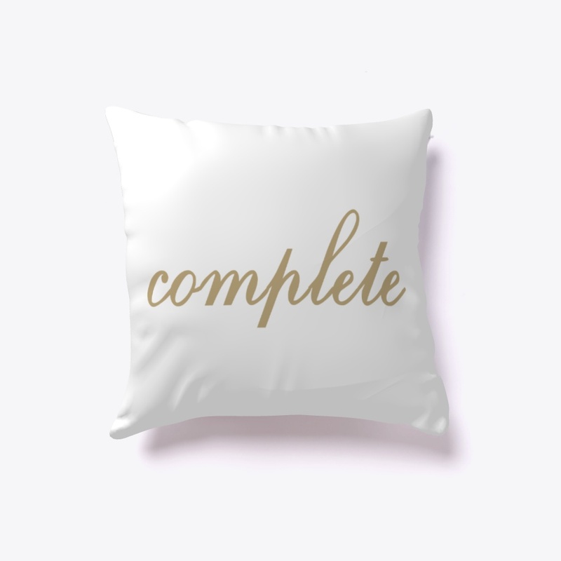 Conversation Pillow - "complete"