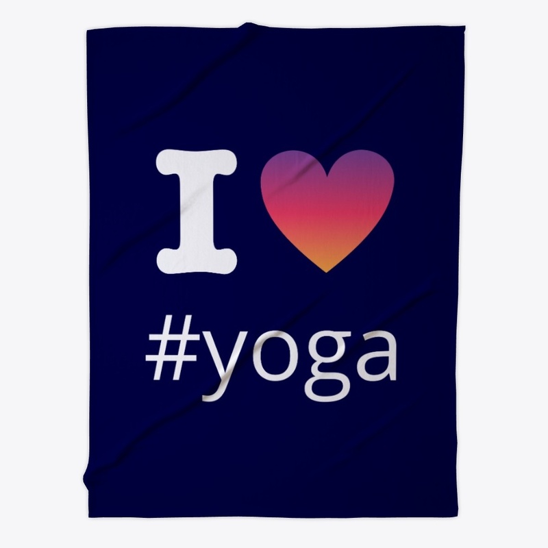 I Love Yoga Design With Insta Hashtag