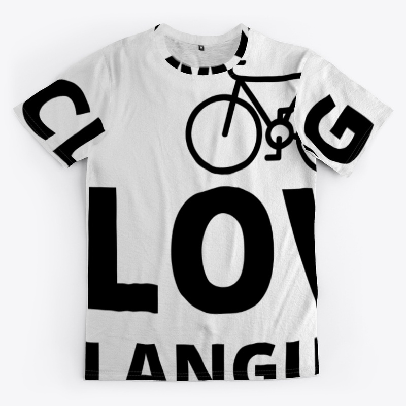 Cycling is my love language funny bicycl