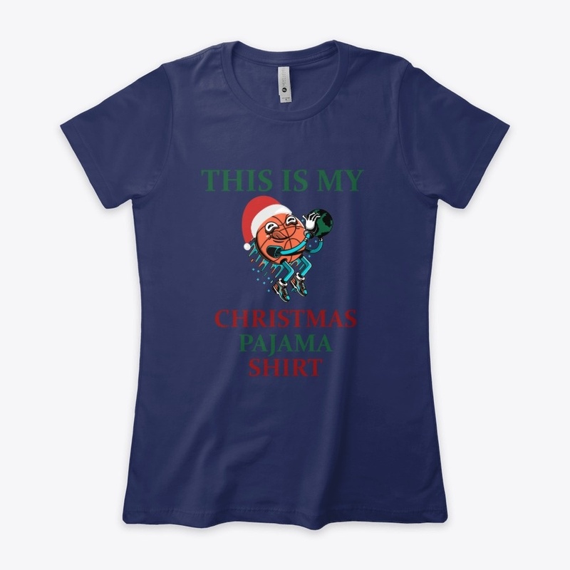 My Christmas Pajama Shirt Basketball 