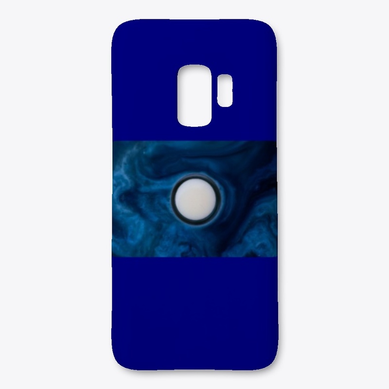 Circle or flower in blue surrounding