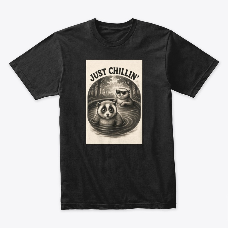 Cute Raccoon Sunglasses Forest Chill