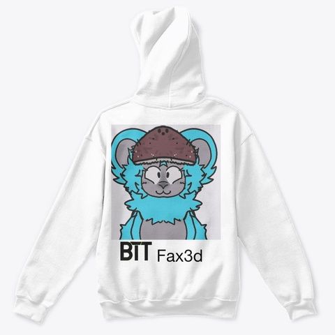 Btt Fax3d Hoodie White T-Shirt Back