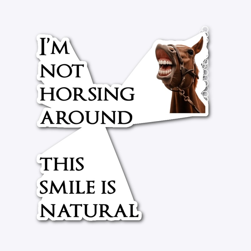 Stallion Smile Hilarious Horse Print