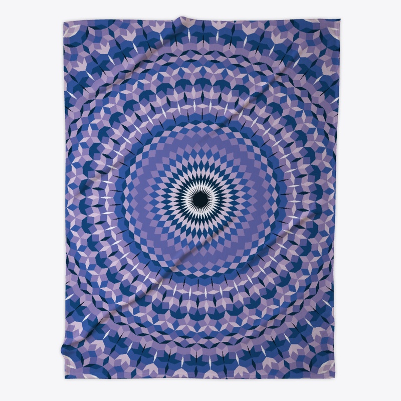 Purple Optical Illusion Eye