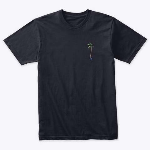 Rigged For Sea Standard Team Rider. Vintage Navy Camiseta Front