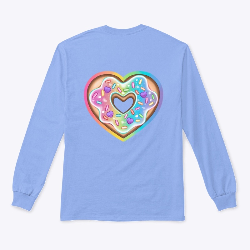 Rainbow Heart Doughnut 
