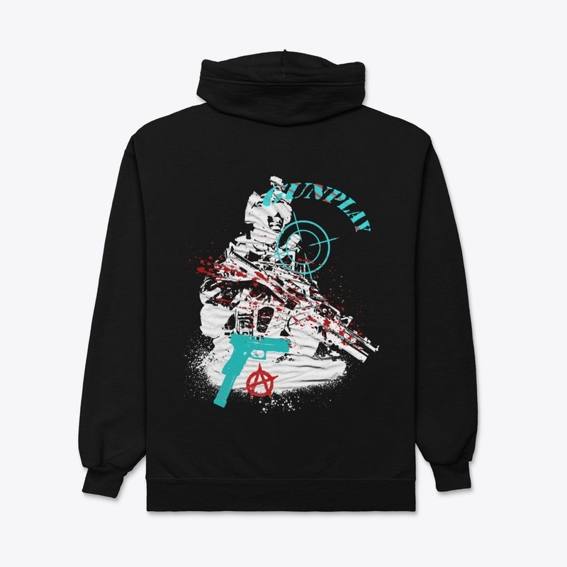 "Gunplay" zip hoodie