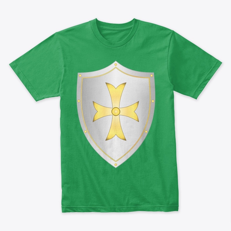 Cross bowtie shield apparel