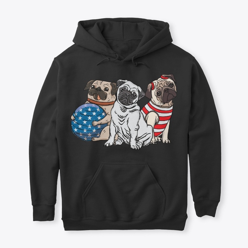 Patriotic 4th Of July Pug Lover Gift