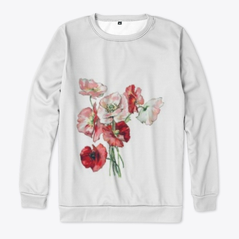 Realistic Red and Pink Flowers Design