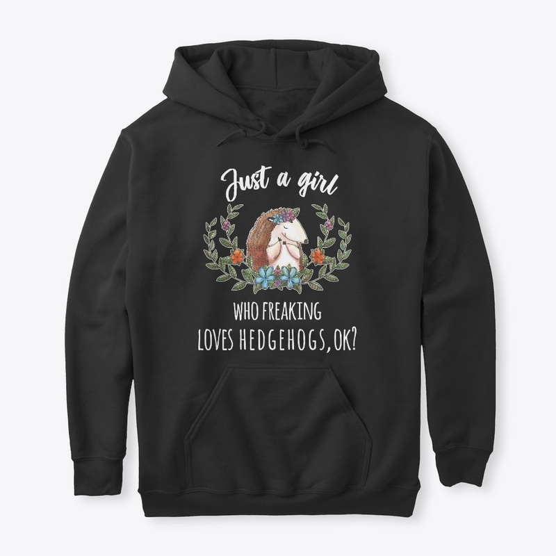 Girl Freaking Loves Hedgehogs Boho Style