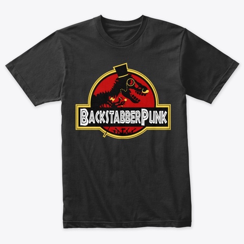 Jurassic Punk Vintage Black Kaos Front