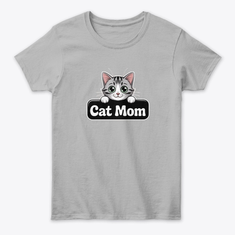 Cat Mom Shirt Cute Kitten Lover