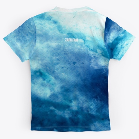 Blue Tie Dye Gear Standard T-Shirt Back