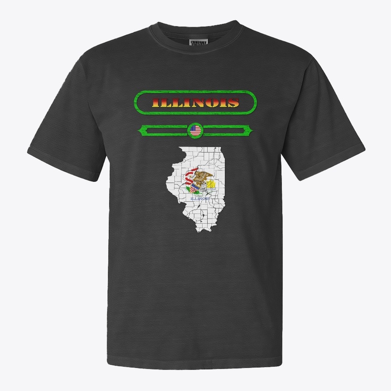 ILLINOIS MAP, ILLINOIS. SAMER BRASIL