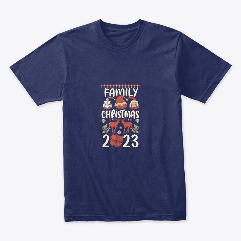 Family christma 2023 t shirt design