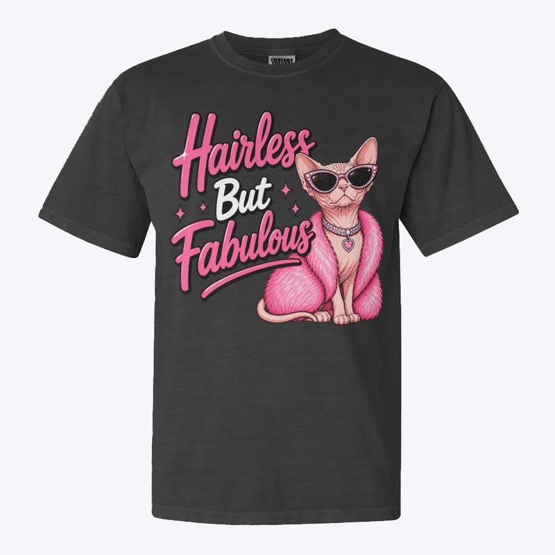 Hairless But Fabulous Glam Sphynx Cat