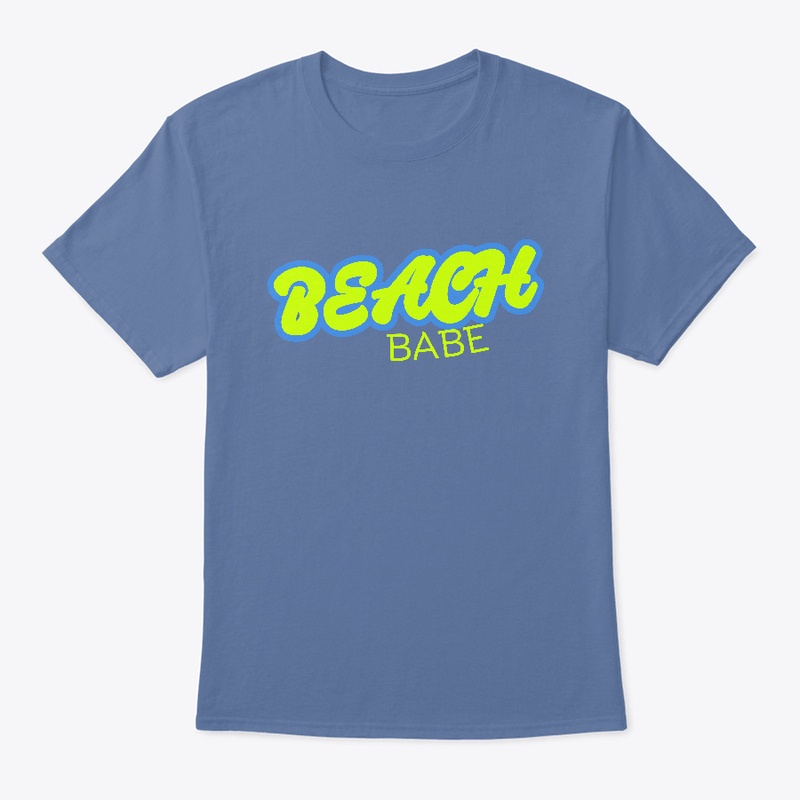 Beach Babe Green Letters 