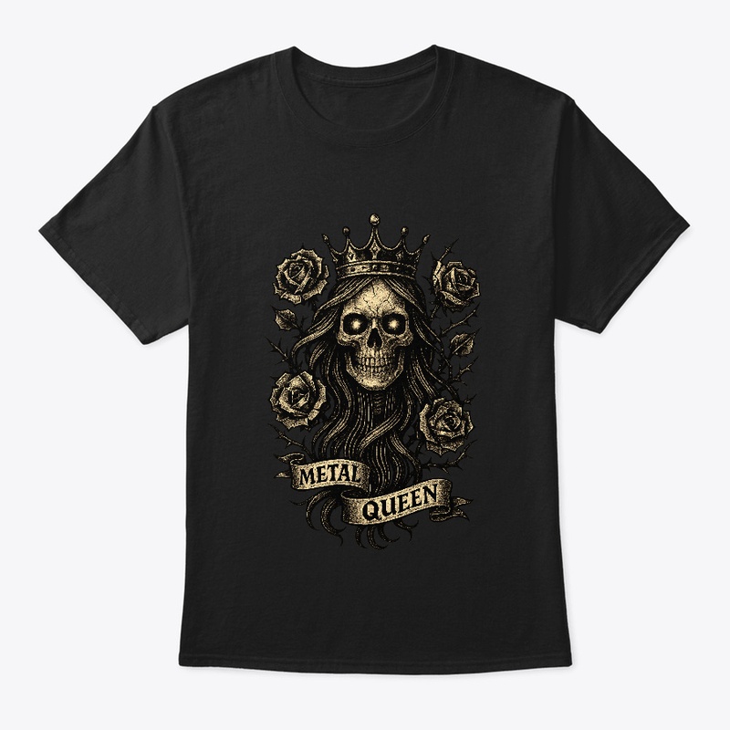 Metal Queen | Gothic Skull & Roses Art