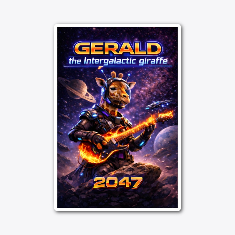 Gerald the intergalactic giraffe