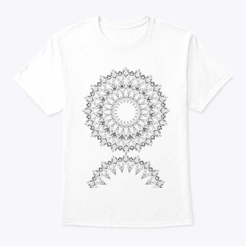 Crazy Floral Design unisex crew T shirts