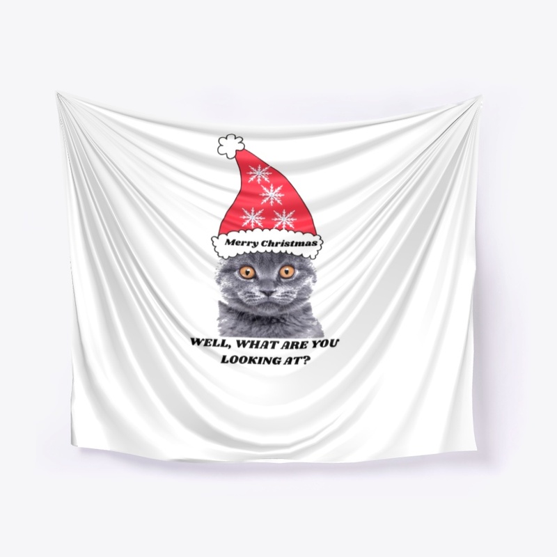 Cat In Christmas Hat