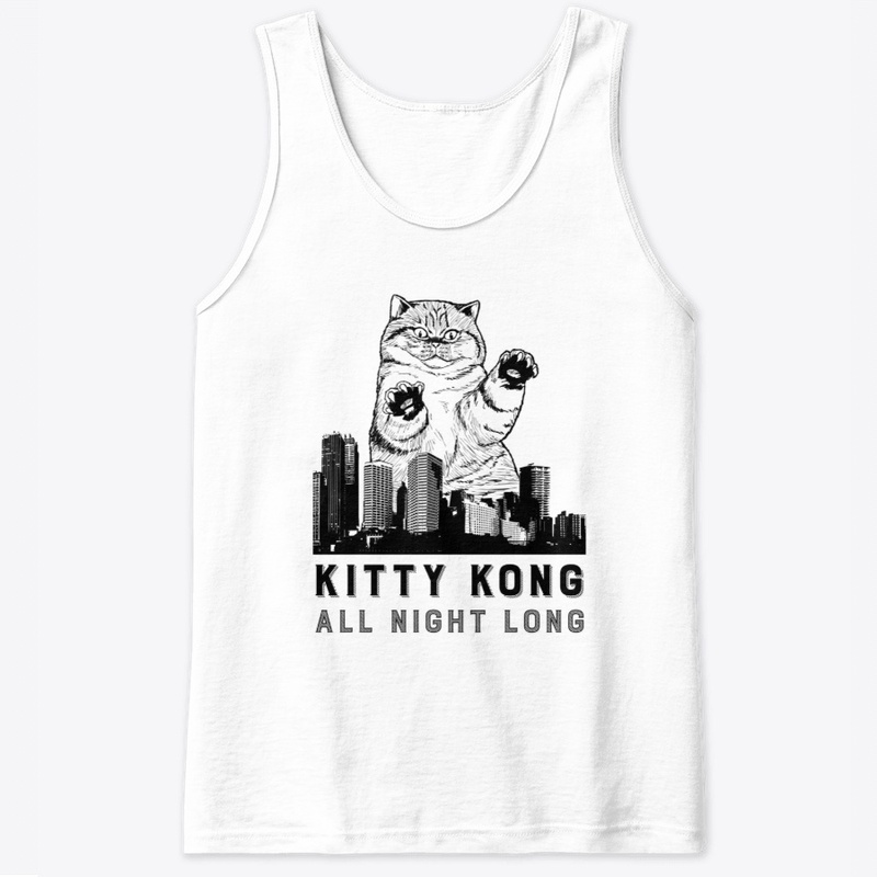 Kitty Kong All Night Long | Cat Tee 