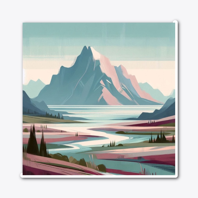 A minimalist impressionist painting 