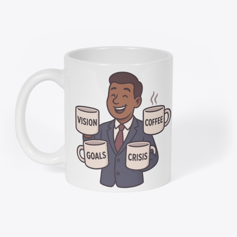 Management Juggles Mugs II