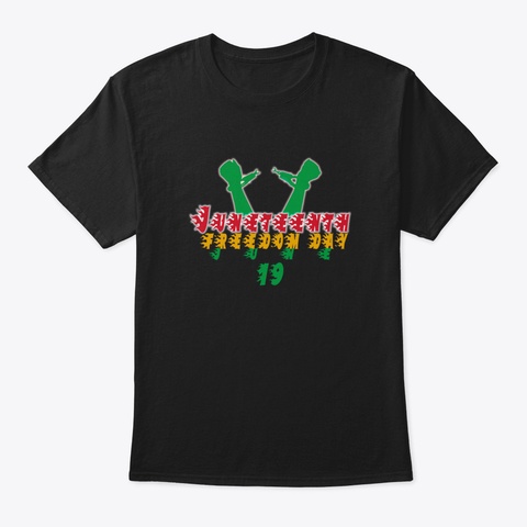 Juneteenth June19 Black T-Shirt Front