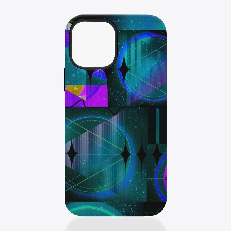 Fluorescent colors  Geometric design 