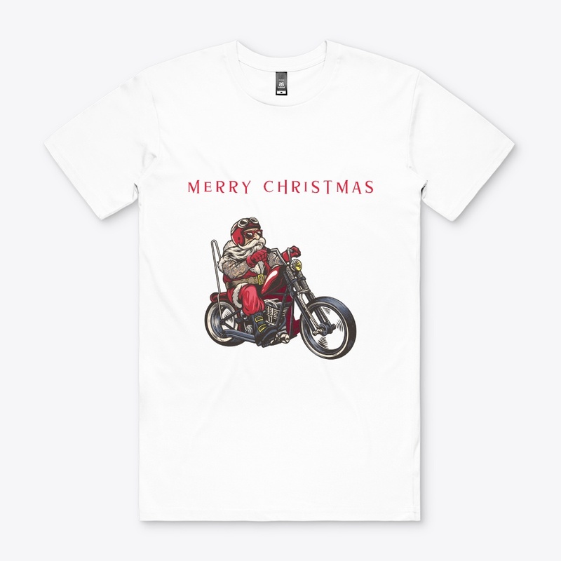 MERRY CHRISTMAS  BIKER SANTA