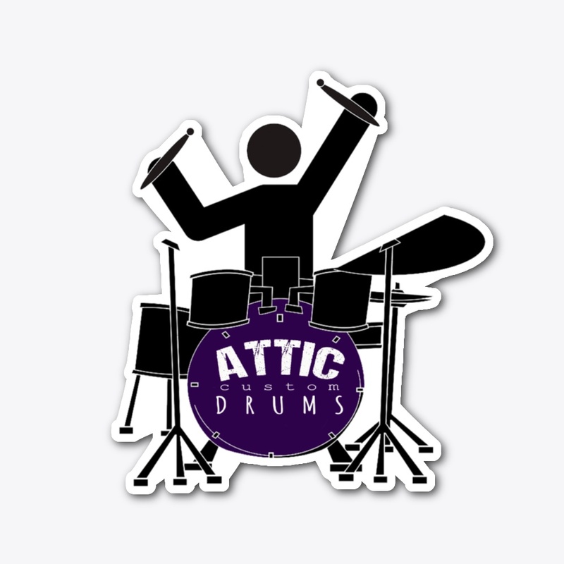 Attic Custom Drums Sticker