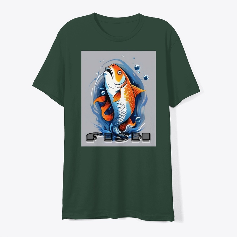 "Fish" themed t-shirt design