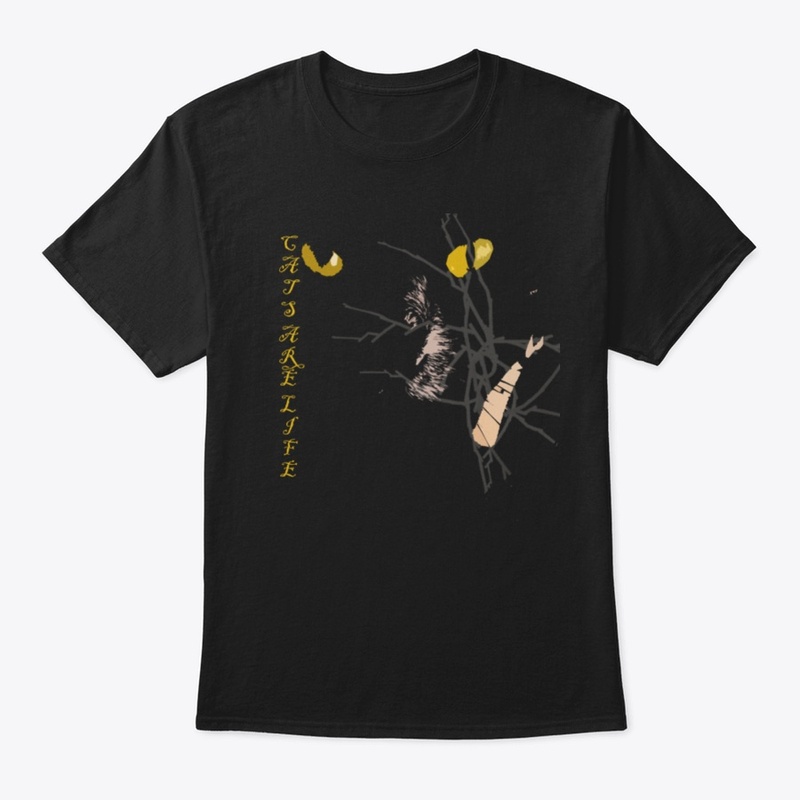 Cats Are Life designed T-shirt for men. 