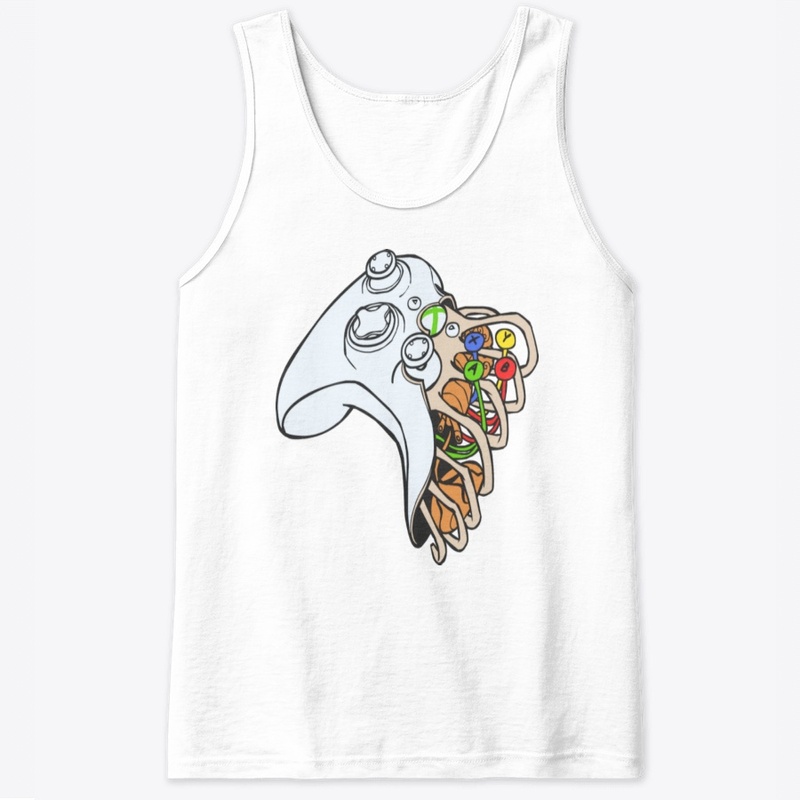 Funny video game controller anatomy tee