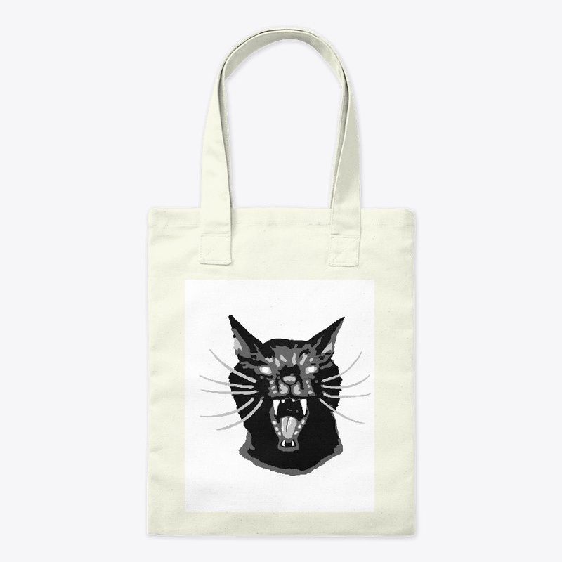 Angry Black Cat